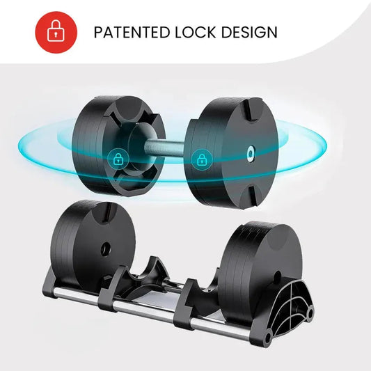 5–80 lb Adjustable Dumbbell Set with Smart Features
